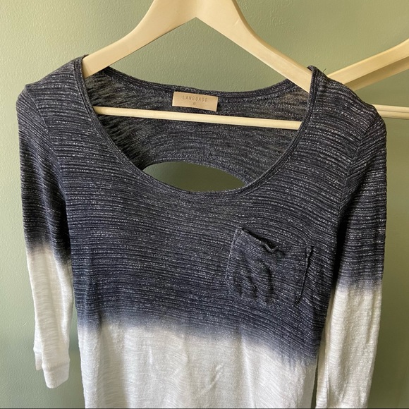 LANGUAGE BLOUSE, Size XS - Picture 2 of 6